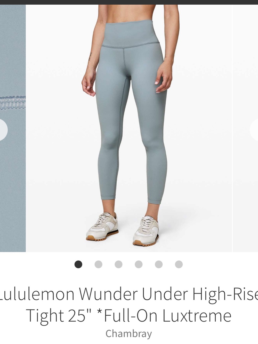 Lululemon Chambray Wunder Under High-Rise Tights
